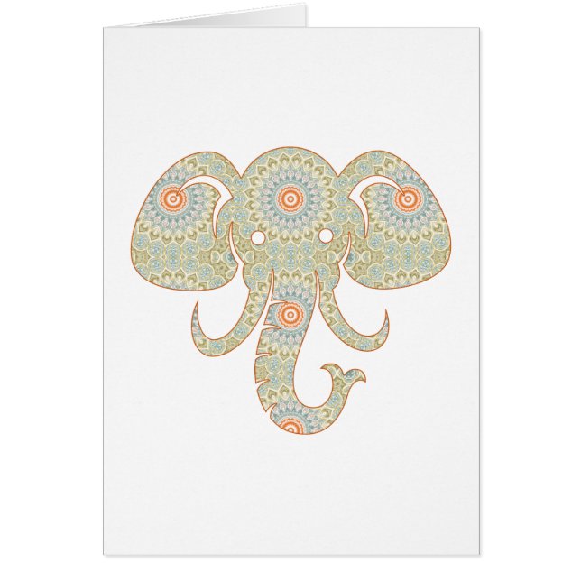 Mandala Elephant Head Design (Front)