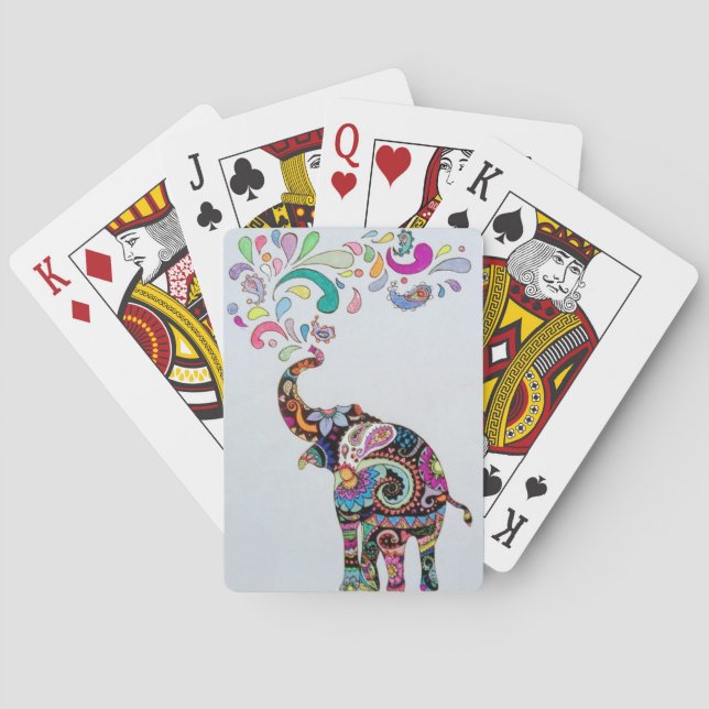 Mandala Elephant Playing Cards (Back)