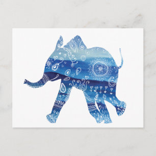 Mandala elephant Postcard