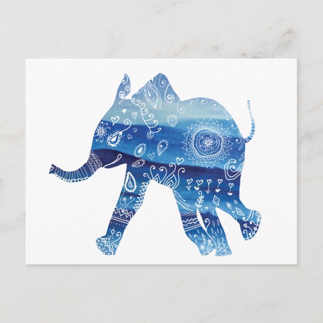 Mandala elephant Postcard (Front)