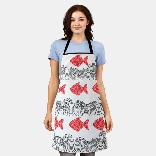 Mandala fish Apron (Worn)