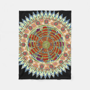  Mandala  Fleece Blanket