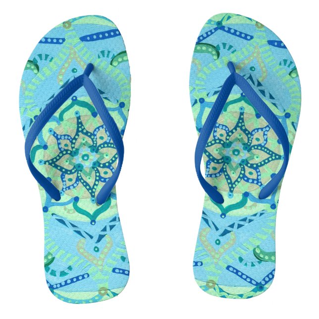 Mandala Flip Flops (Footbed)