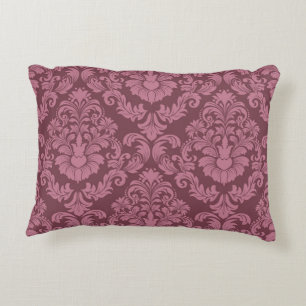 Mandala Floral Pattern Purple Elegant Decorative Cushion