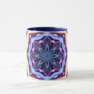 Mandala Floral Rosette Retro Hippie Mug