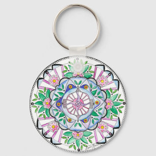 Mandala Floribunda Key Ring