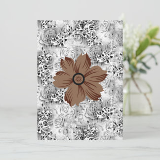 Mandala Flower Art | Earthy Floral Design Invitation