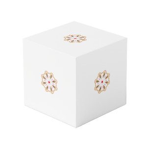 Mandala Flower Art Print Boho Decor Cube