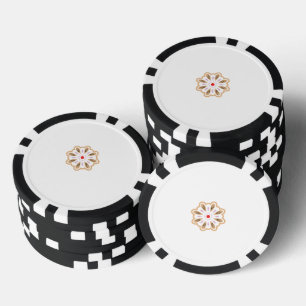 Mandala Flower Art Print   Boho Decor Poker Chips