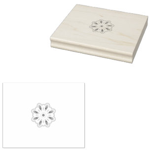 Mandala Flower Art Print Boho Decor Rubber Stamp