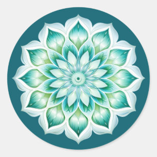 Mandala / Flower Design Classic Round Sticker