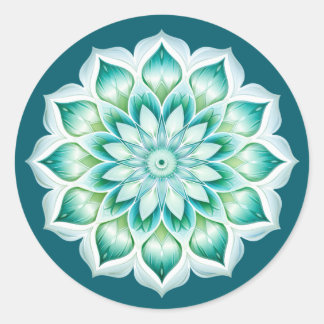 Mandala / Flower Design Classic Round Sticker
