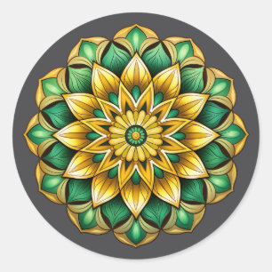 Mandala / Flower Design  Classic Round Sticker
