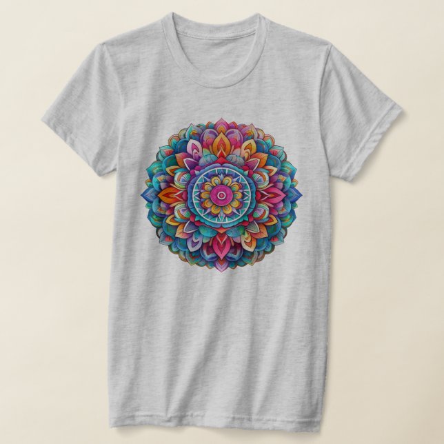 Mandala / Flower Design  T-Shirt (Laydown)