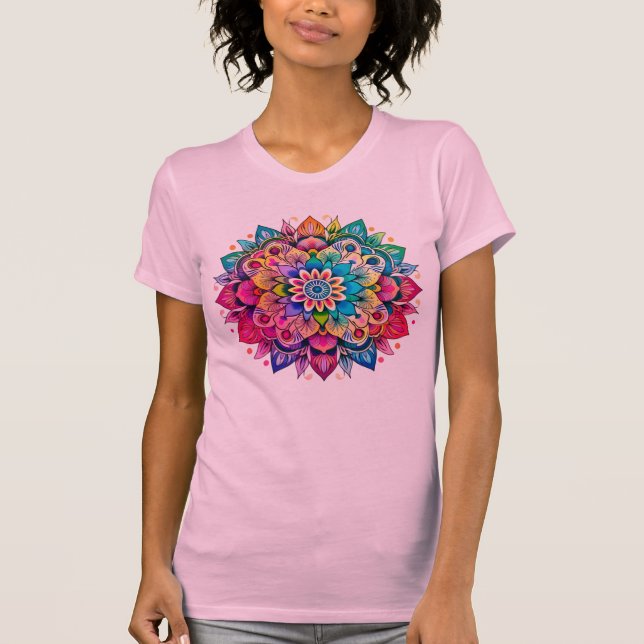 Mandala / Flower Design  T-Shirt (Front)