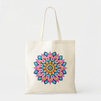 Mandala / Flower Design Tote Bag