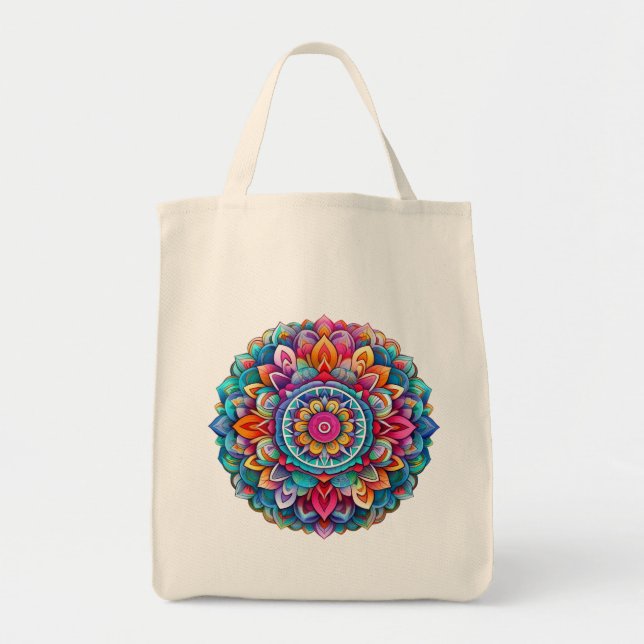 Mandala / Flower Design  Tote Bag (Front)