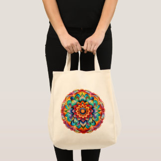 Mandala / Flower Design Tote Bag