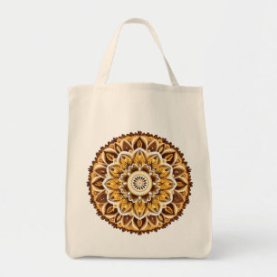 Mandala / Flower Design Tote Bag