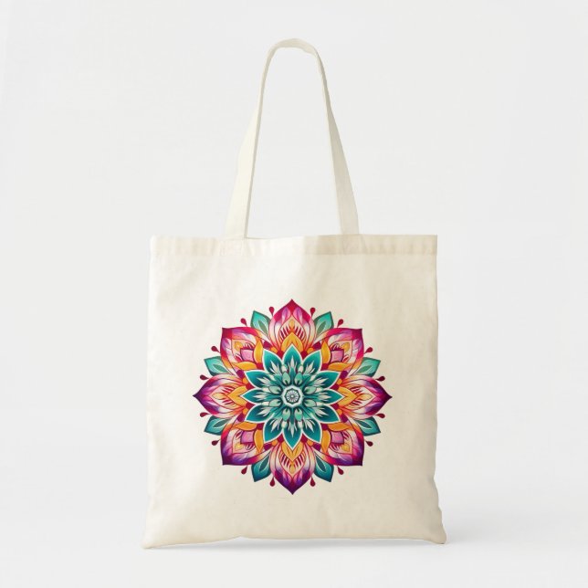 Mandala / Flower Design  Tote Bag (Front)