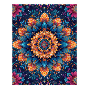 Mandala Flower Digital Art Style-23907 Photo Print