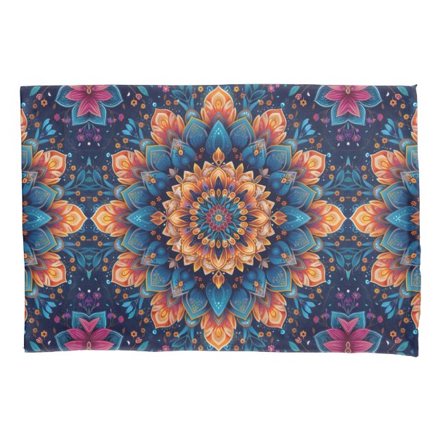 Mandala Flower Digital Art Style-23907 Pillowcase (Front)