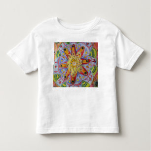 Mandala Flower Drawing Toddler Fine Jersey T-Shirt