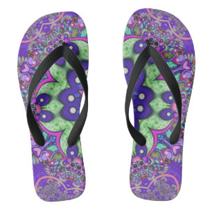  Mandala flower  Jandals