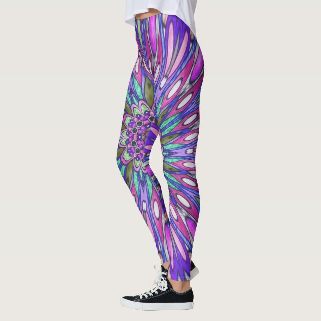  Mandala flower  Leggings (Left)