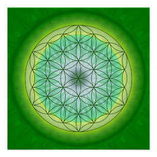 Mandala flower of life no. 3 designed by Tutti Poster