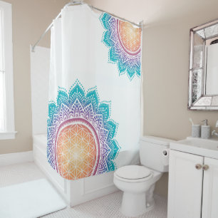 Mandala Flower of life Shower Curtain