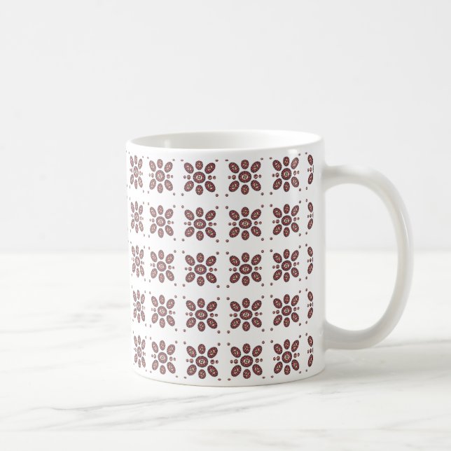 Mandala Flower Pattern Coffee Mug (Right)