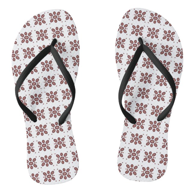Mandala Flower Pattern Jandals (Footbed)