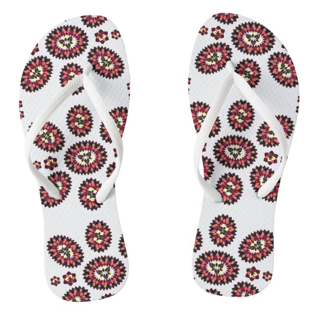 Mandala Flower Pattern Jandals (Footbed)