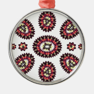 Mandala Flower Pattern Metal Tree Decoration