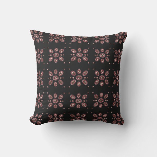Mandala Flower Pattern Outdoor Cushion (Front)