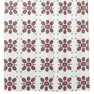 Mandala Flower Pattern Shower Curtain