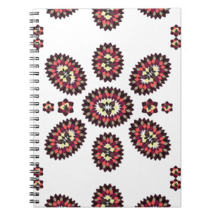 Mandala Flower Pattern Spiral Notebook
