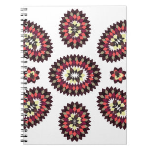 Mandala Flower Pattern Spiral Notebook