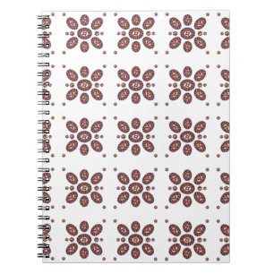 Mandala Flower Pattern Spiral Notebook
