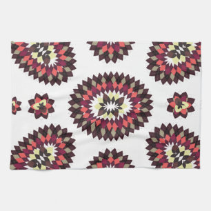 Mandala Flower Pattern Tea Towel