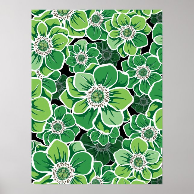 Mandala Flowers 3 Poster (Front)