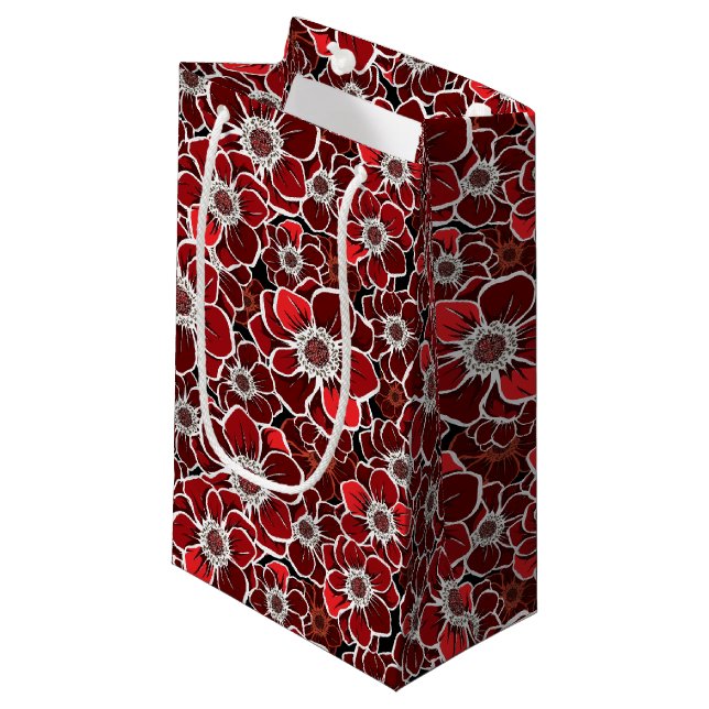 Mandala Flowers 4 Small Gift Bag (Front Angled)