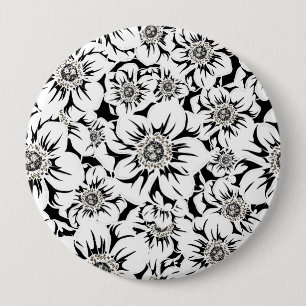 Mandala Flowers 6 10 Cm Round Badge