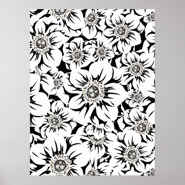 Mandala Flowers 6 Poster (Front)