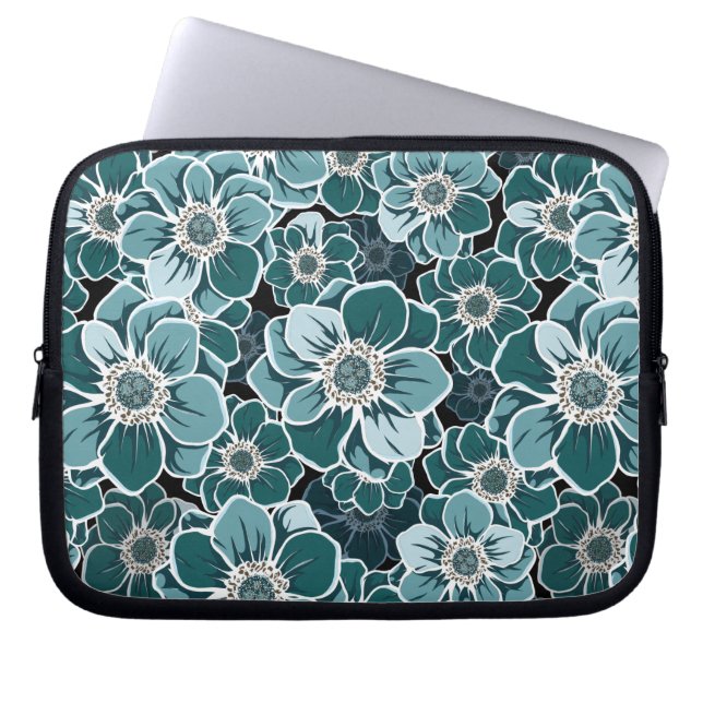 Mandala Flowers Laptop Sleeve (Front)