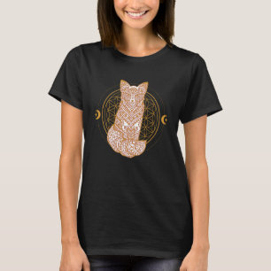 Mandala Fox Sacred Geometric Pattern T-Shirt