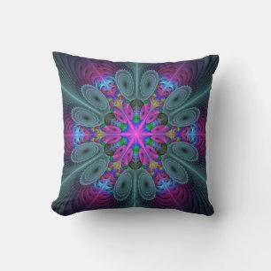 Mandala From Centre Colourful Fractal Art With Pin Cushion