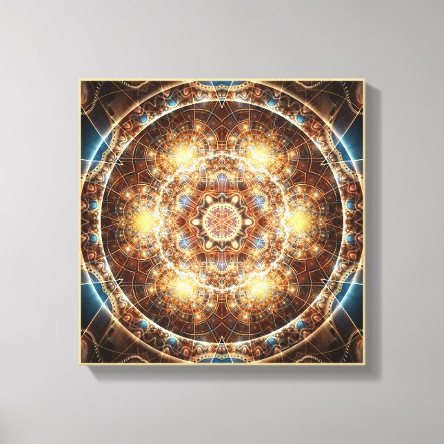 Mandala from the Heart of Change 17 Wrapped Canvas (Front)