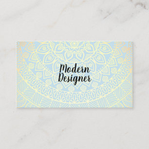 Mandala Gold Pattern Business Card